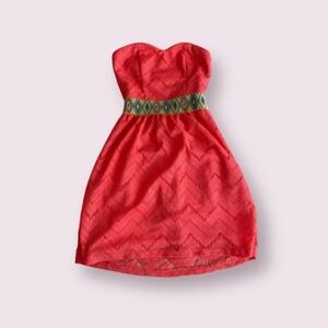 Pink Strapless Dress